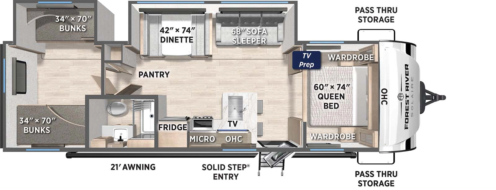302BHS Floorplan Image